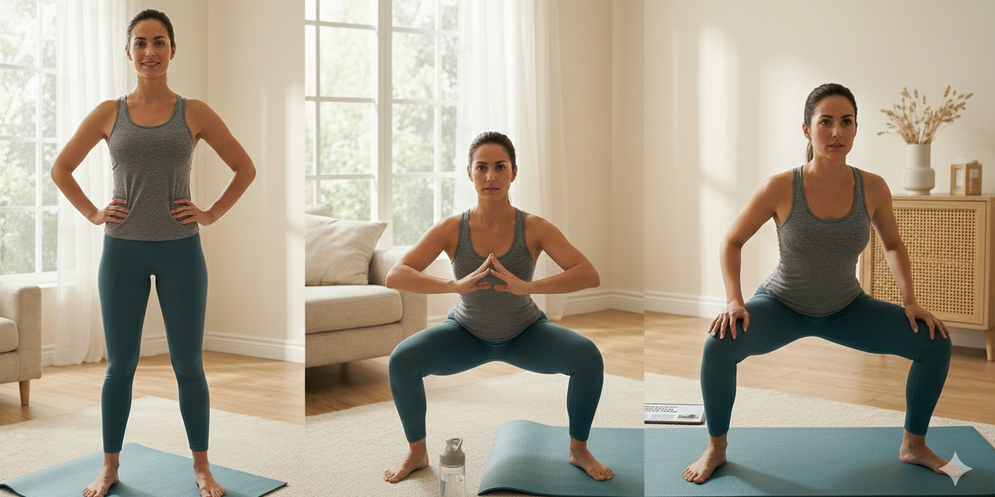 Ejercicio Kegel en diferentes posiciones Ejercicio Kegel en diferentes posiciones