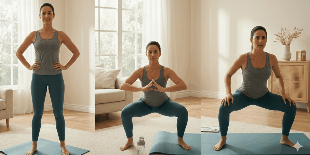 Ejercicio Kegel en diferentes posiciones