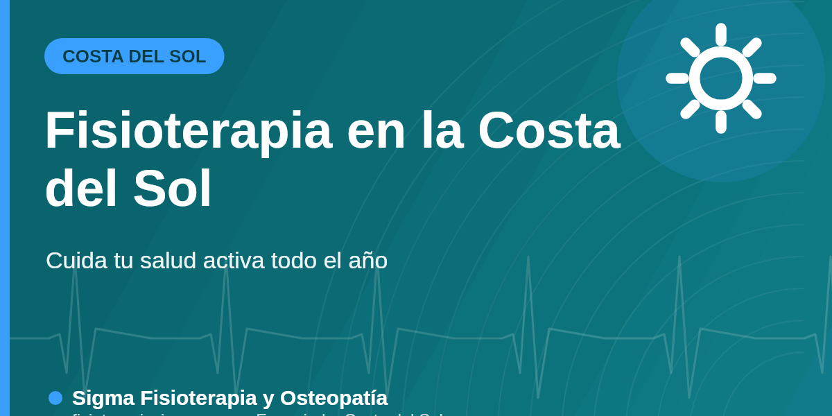 Fisioterapia en la Costa del Sol — Sigma Fisioterapia