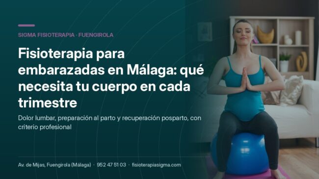 Fisioterapia para embarazadas en Málaga: qué necesita tu cuerpo en cada trimestre